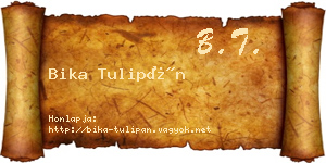 Bika Tulipán névjegykártya